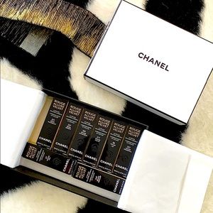 CHANEL LIMITED EDITION CAMELIA LIPSTICKS SET OF 8